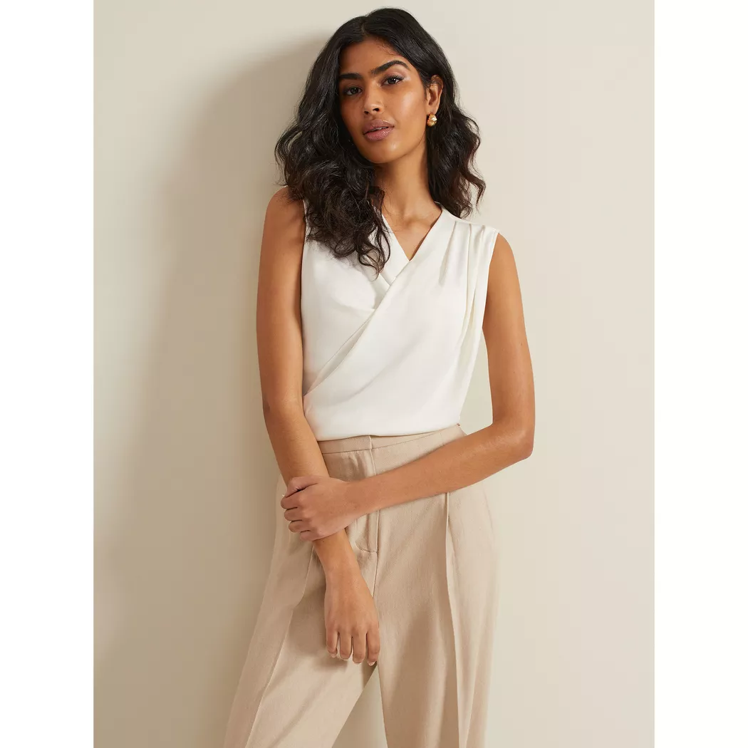 Phase Eight - Top, ärmellos, für Damen, Elfenbein, Größe 34