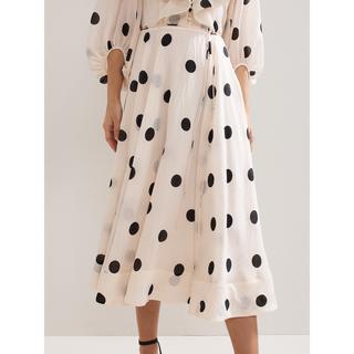 Phase Eight Jaqlyn Polka Dot Rüschen Midikleid  