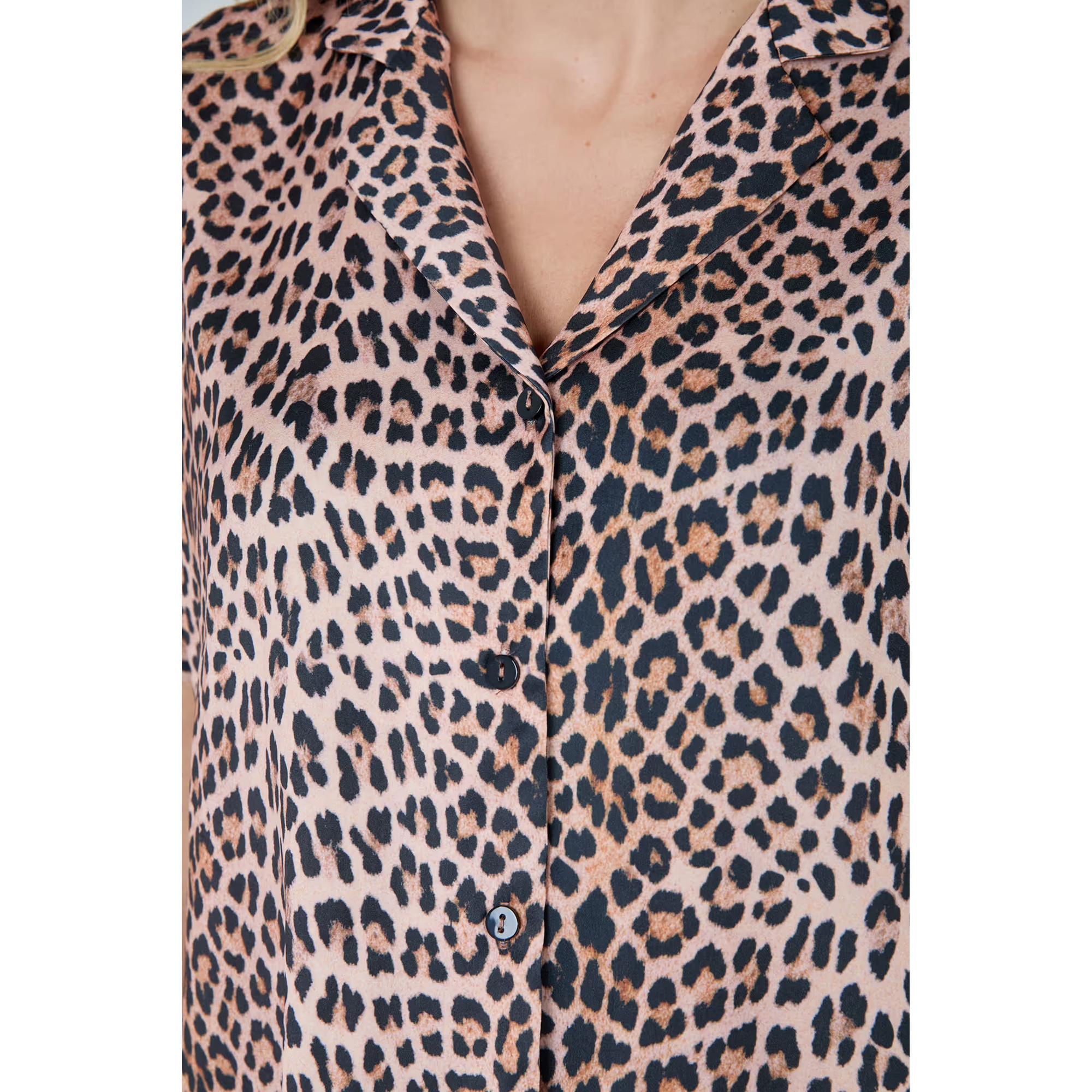 Etam Top pigiama stampa leopardata  