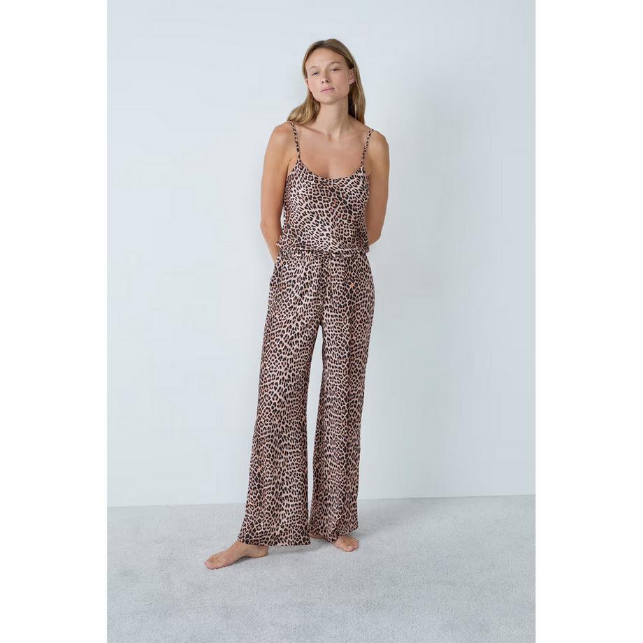 Etam Pyjamahose mit Leopardenmuster  