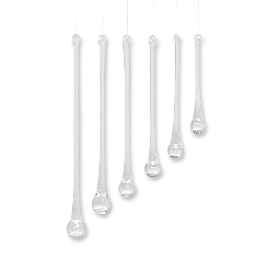 Manor - Baumschmuck, 6 Stück, 6 Stück, Transparent 2