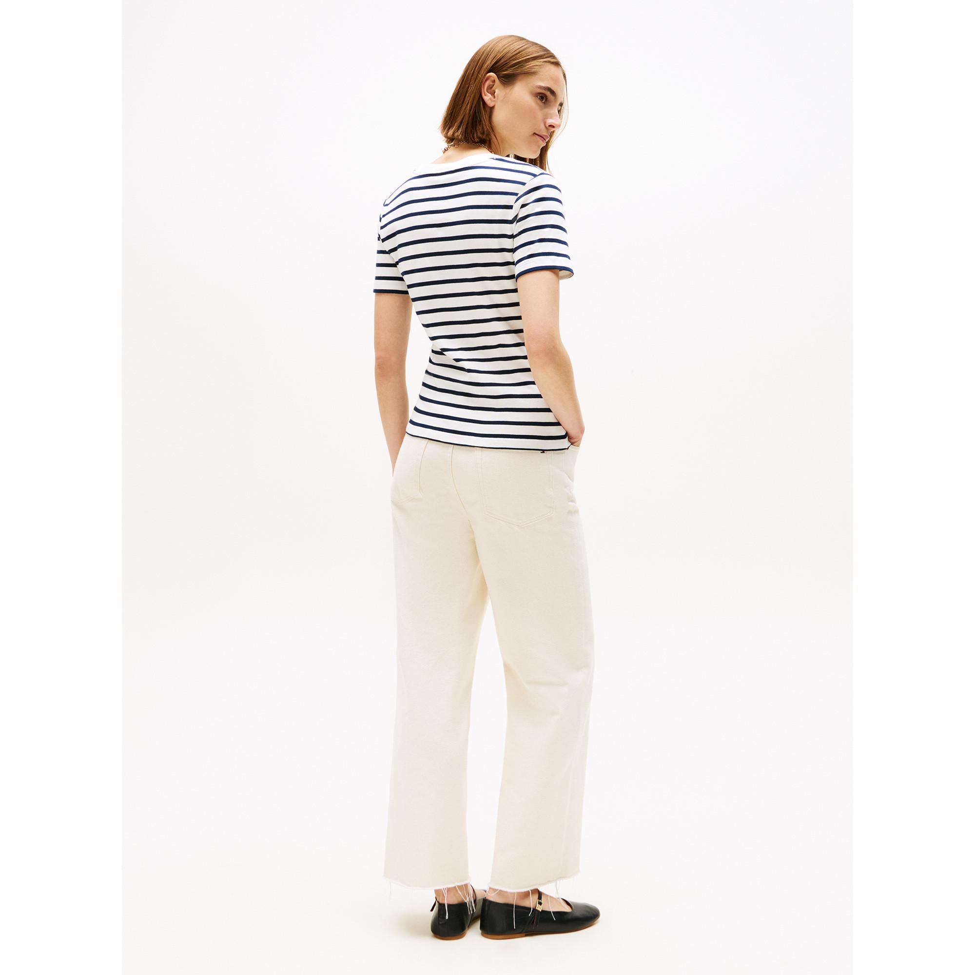 TOMMY HILFIGER V-Ausschnitt Kurzarm T-Shirt Slim Fit  