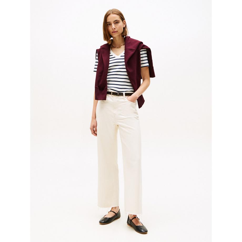 TOMMY HILFIGER T-Shirt Col V Manches Courtes Slim Fit  