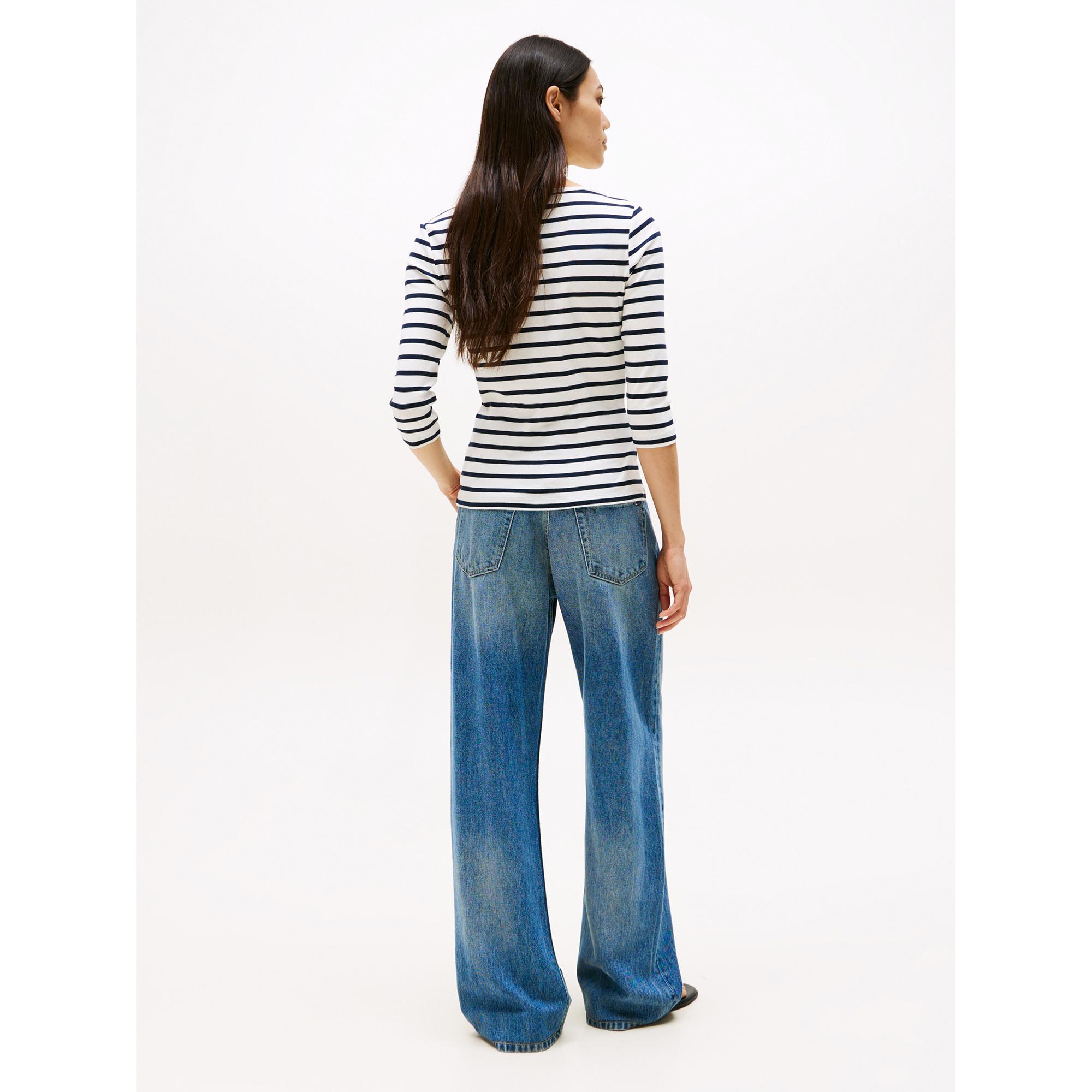 TOMMY HILFIGER New Cody Gestreiftes Boat Neck T-Shirt  