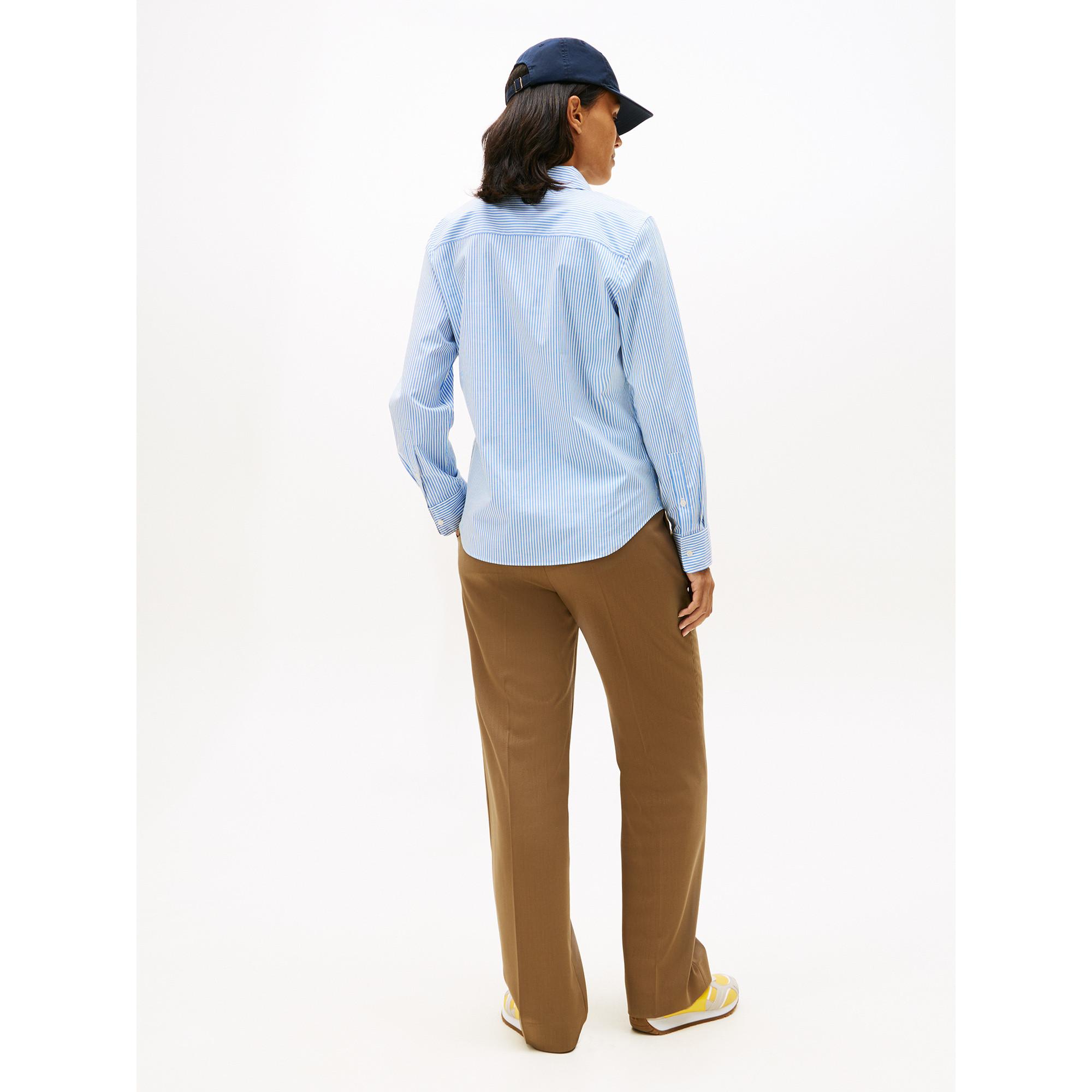 TOMMY HILFIGER Gestreifte Kentkragen Bluse  