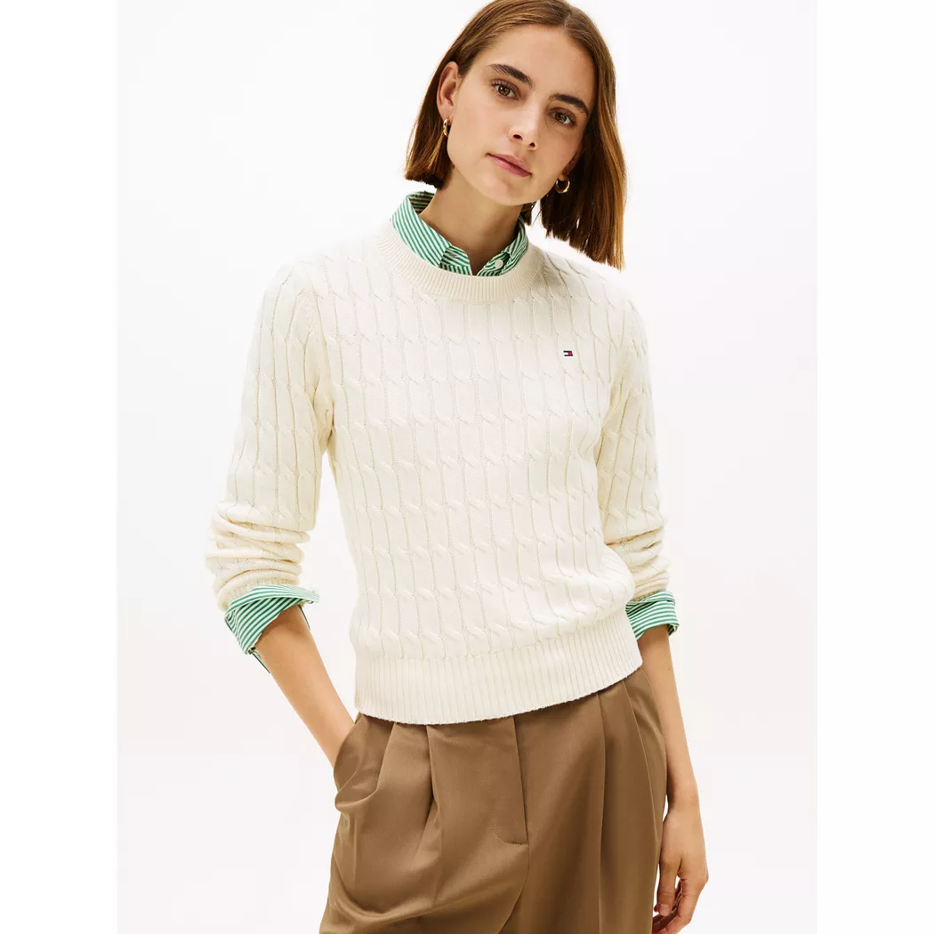 Tommy Hilfiger - Pullover, für Damen, Creme, Größe XS