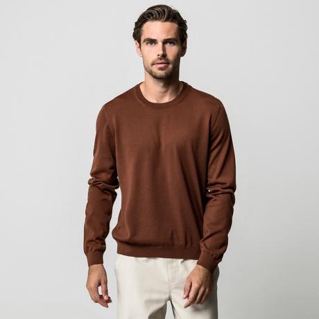 BOSS BLACK LENO-P Slim Fit Pull Col Rond  