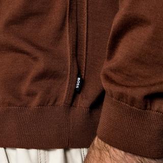 BOSS BLACK LENO-P Slim Fit Pull Col Rond  