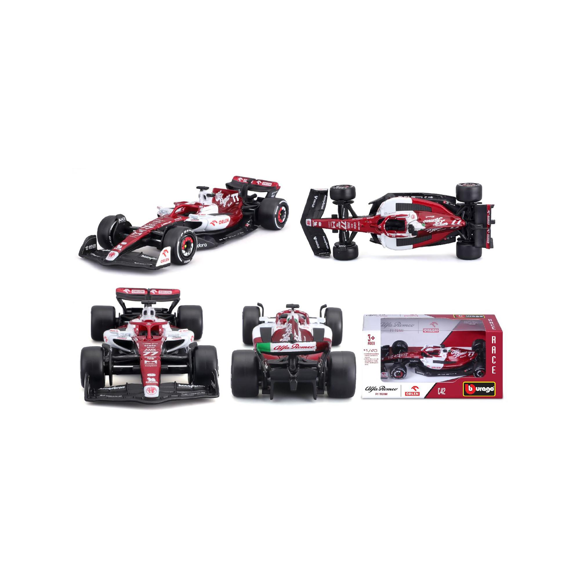 bburago  Modellautos ohne Helm 1/43, Zufallsauswahl 