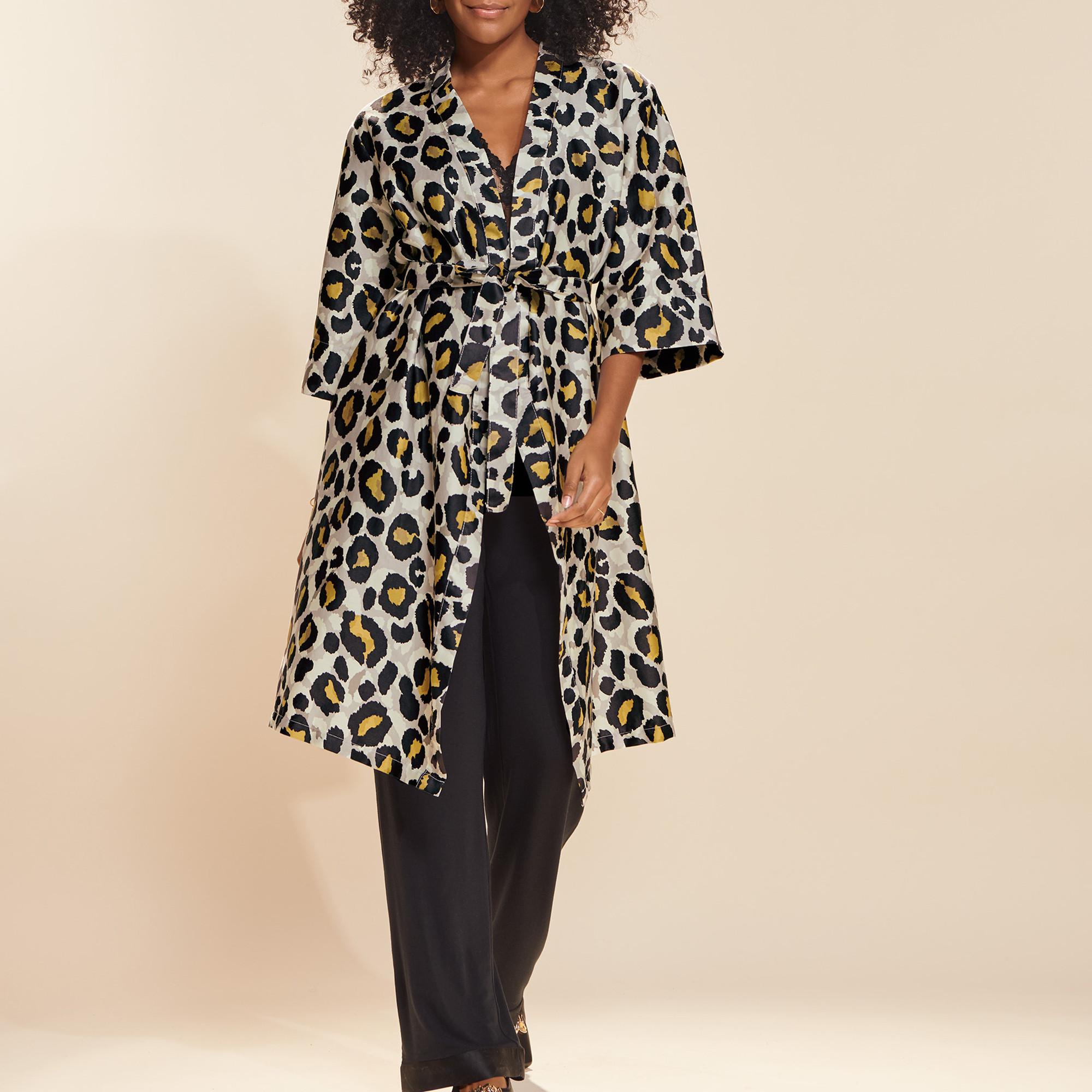 ESSENZA Sarai Fedelia Leopardenmuster Kimono  