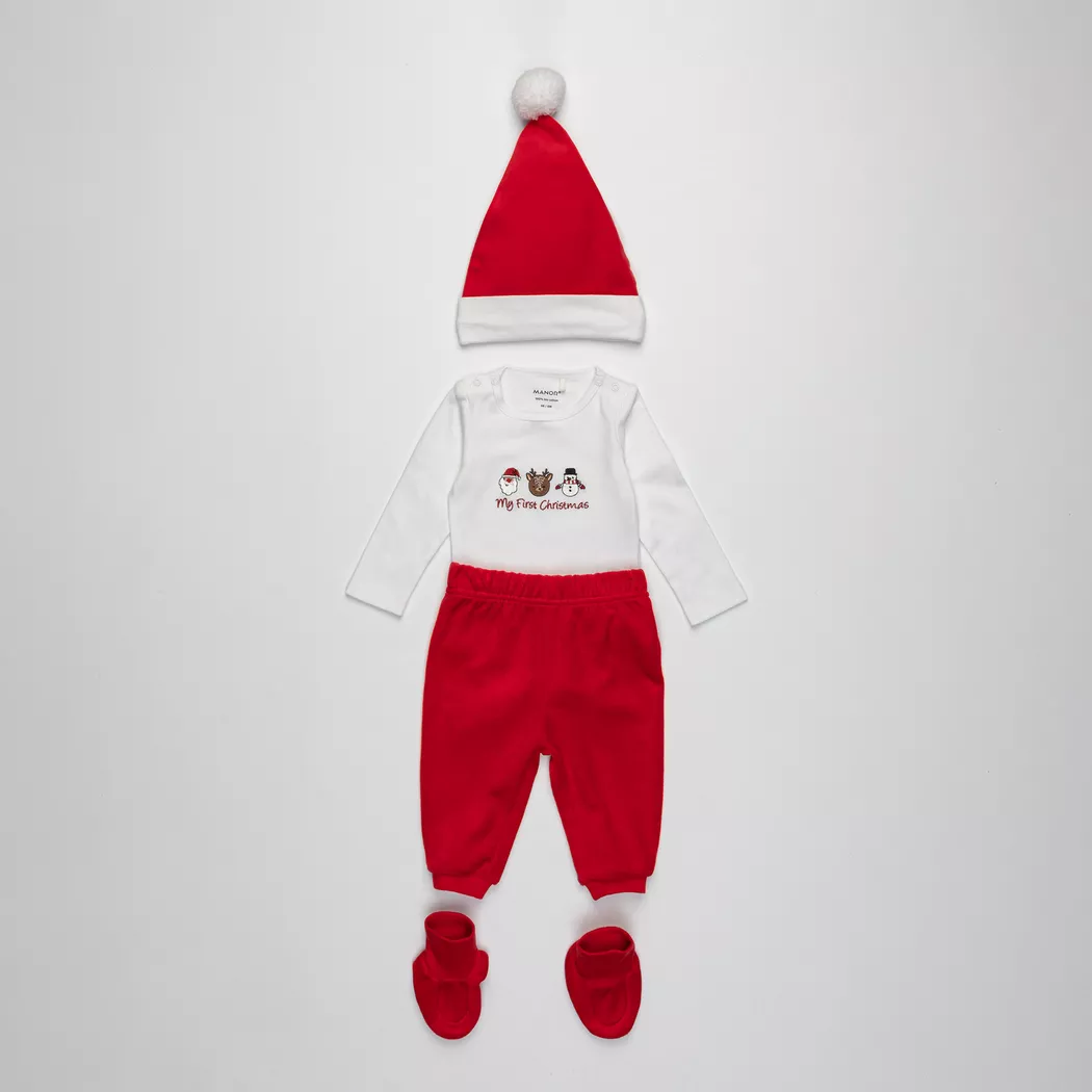 Manor Baby - Pyjama, Geschenk box, 50, Rot