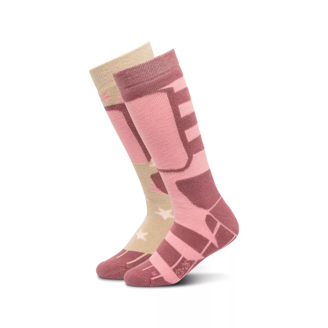 Manor Kids - Duopack, wadenlange Socken, 23-26, Rosa
