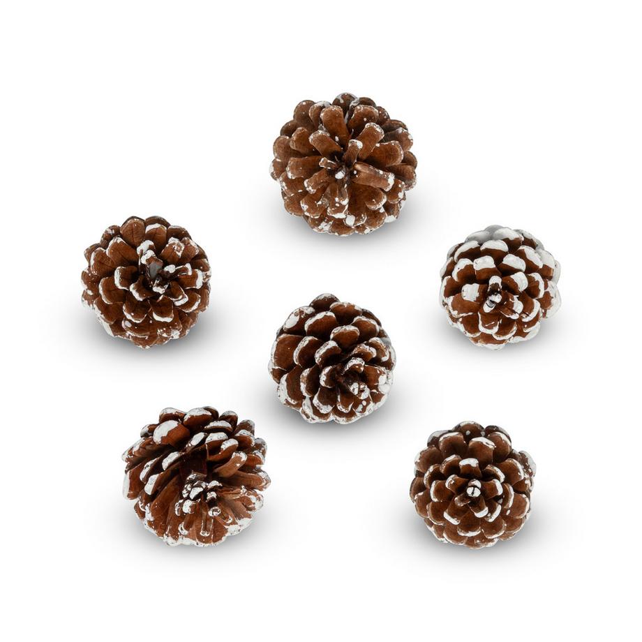 Manor Home Kit de décorations d'arbres de Noël Tannenzapfen 3-4 cm 