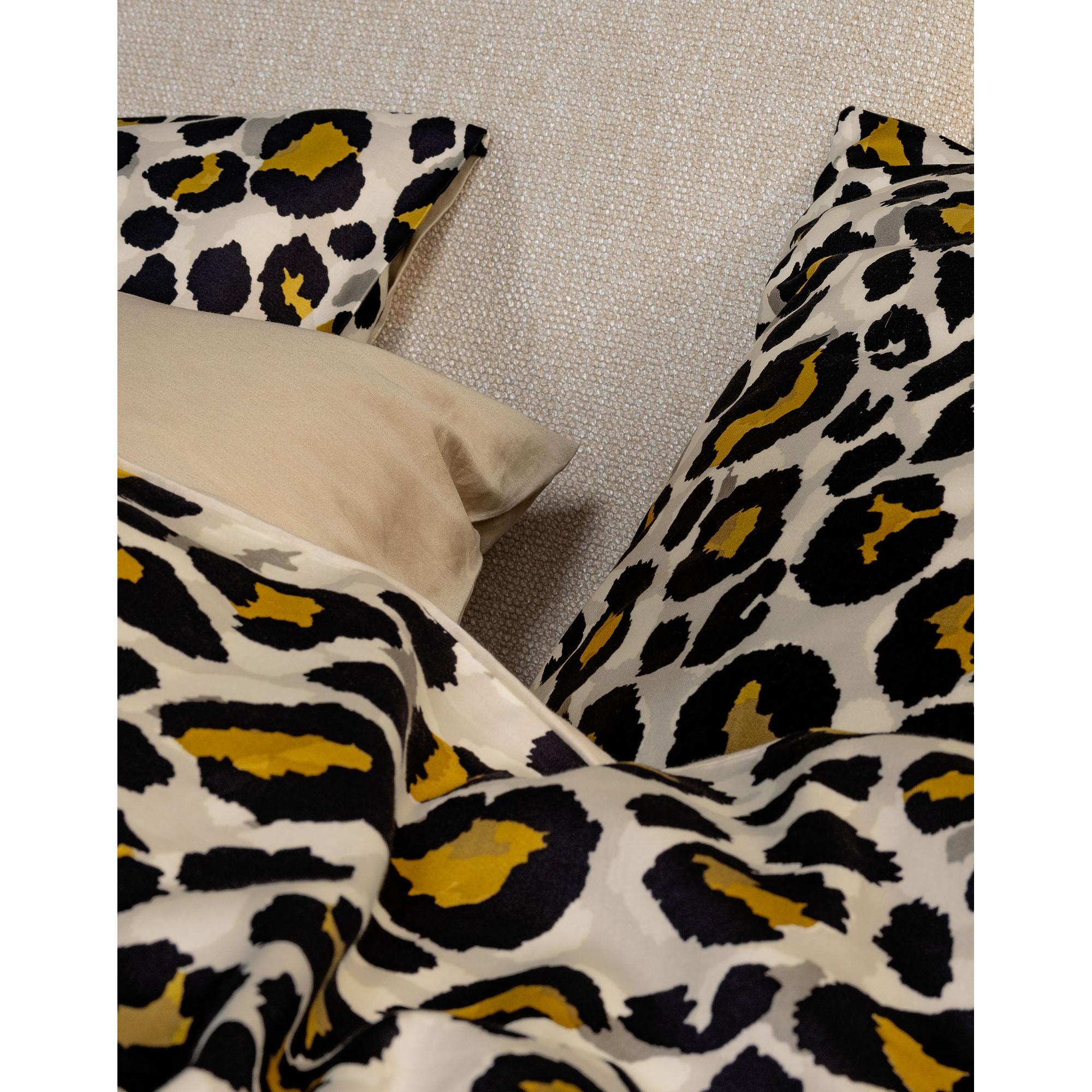 ESSENZA Fedelia Taie d'oreiller imprimé léopard  