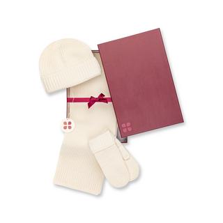 Manor Woman Ensemble Cadeau Tricoté Écharpe Bonnet et Moufles  