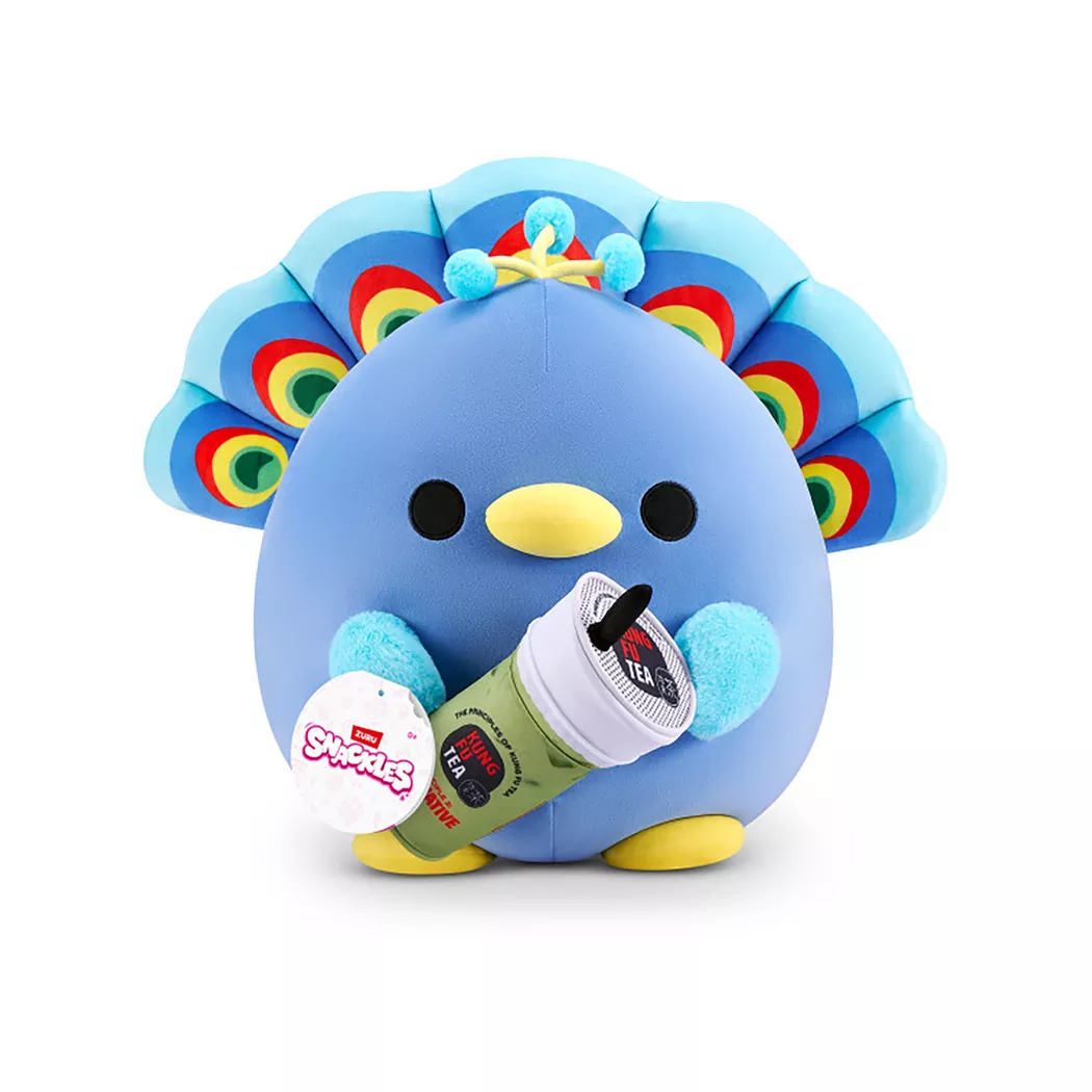 Zuru - Snackles Pfau mit Tee, 35cm, Multicolor