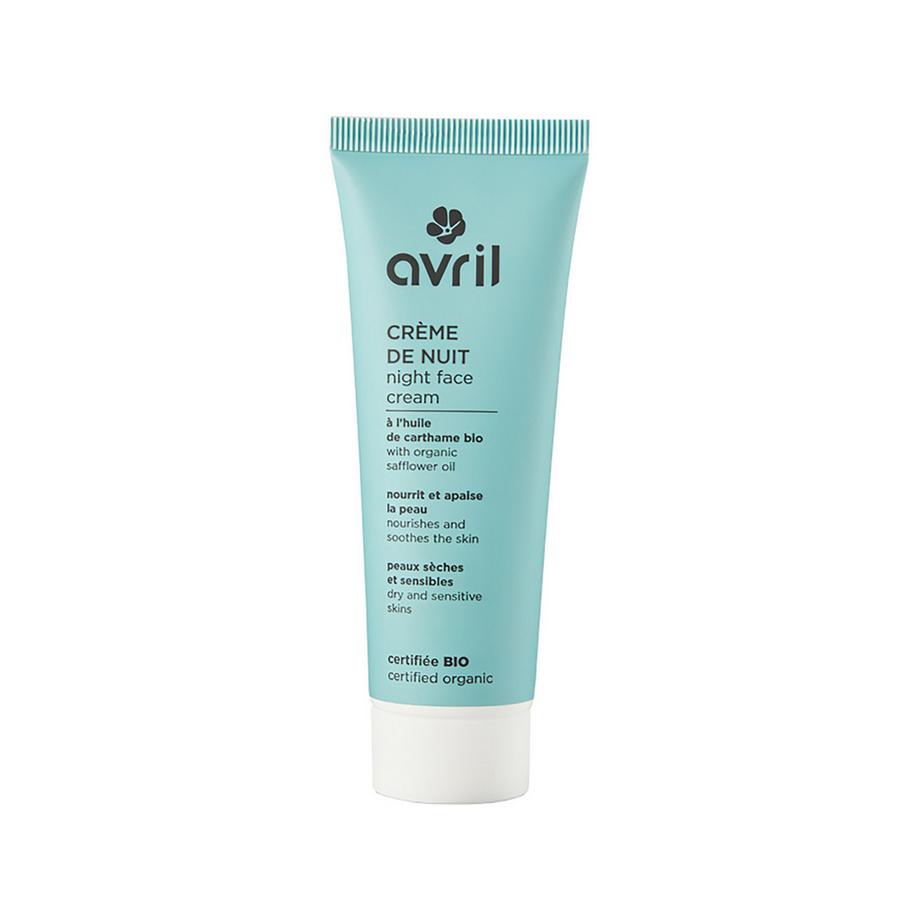 Crème de nuit peaux sèches et sensibles - certifiée bio