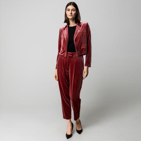 Manor Woman Samt Regular Fit Hose  