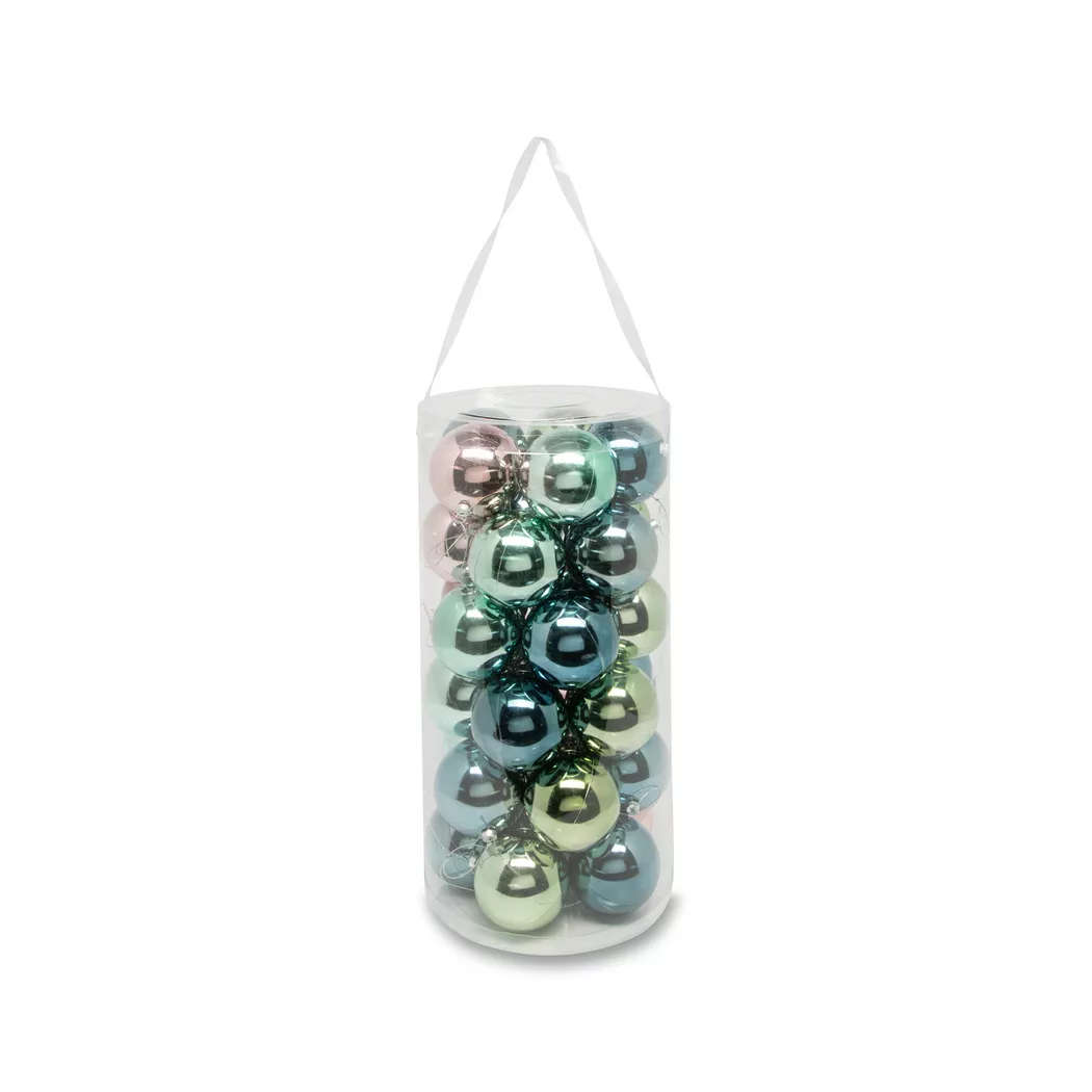 Manor - Weihnachtskugel Set, 8 cm durchm., Multicolor