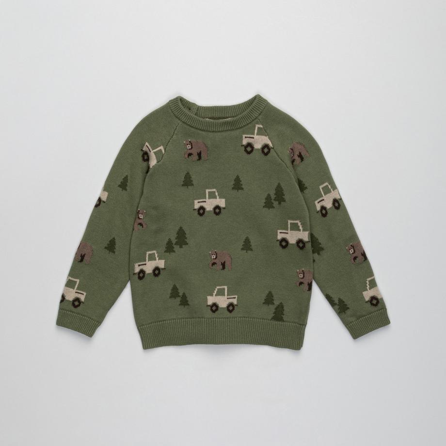 Manor Baby jaquard forest Pullover 