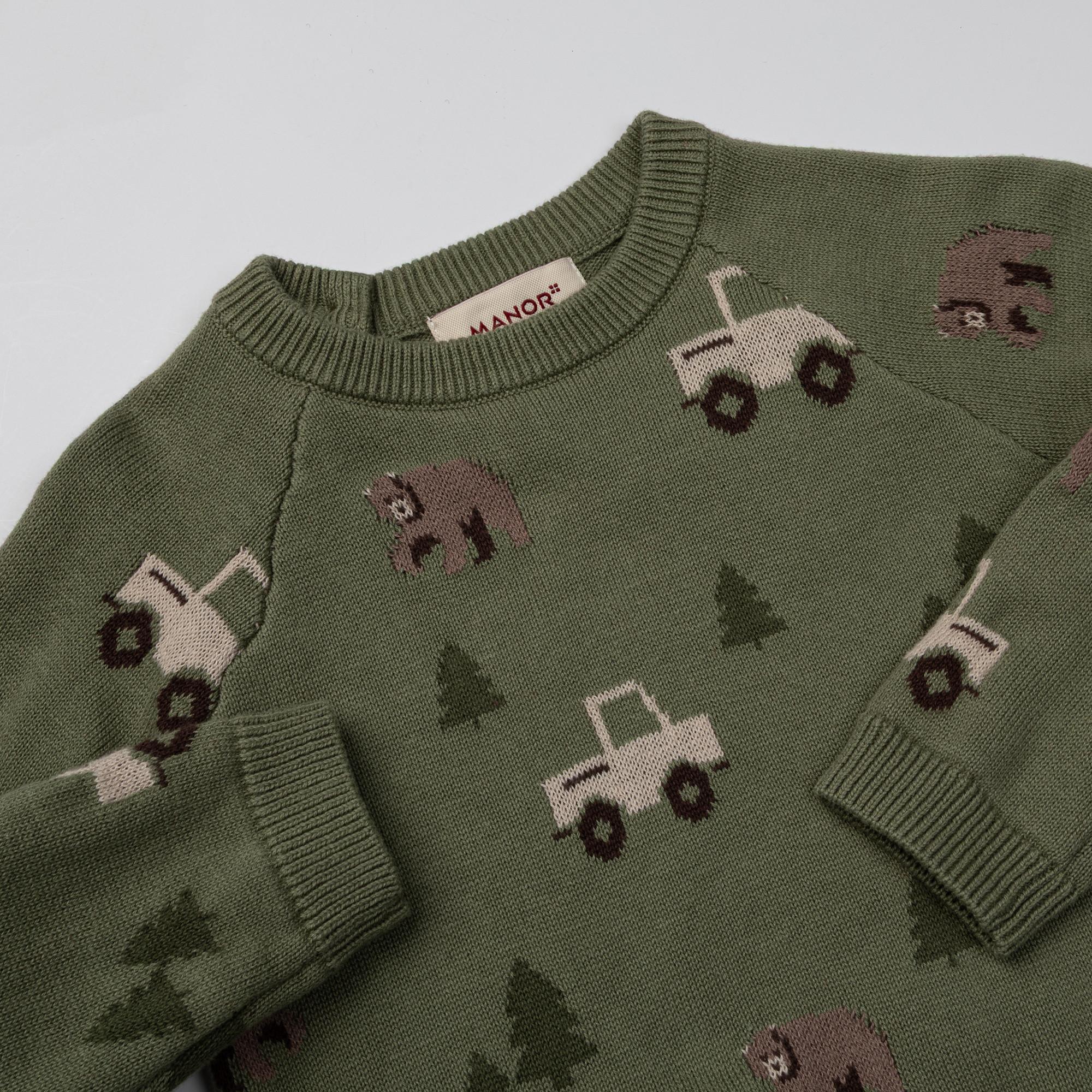 Manor Baby jaquard forest Maglione 