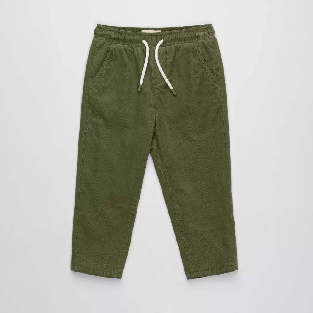 Manor Baby - Thermohose, Regular Fit, cordhose gefüttert, 68, Olivegrün