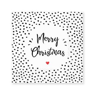 Braun+Company Serviettes en papier, 20 pièces Merry Xmas Heart 