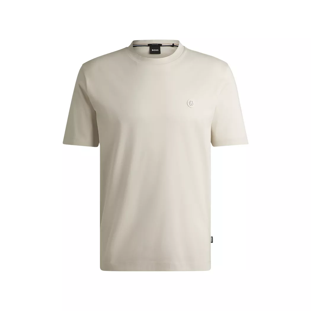 Boss BLACK - T-Shirt, für Herren, Ecru, Größe S