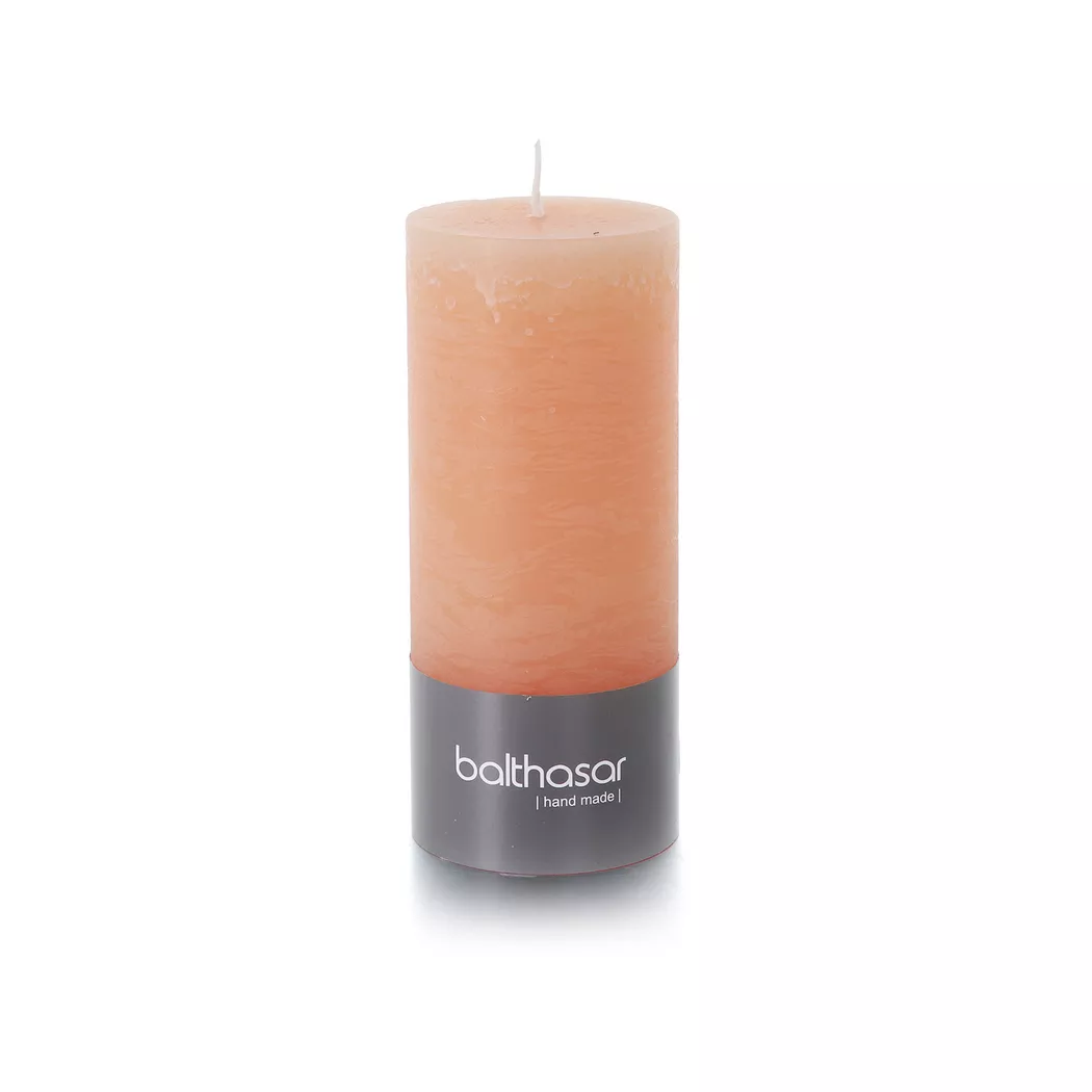 Balthasar Rustico Cylinder Candle Apricot 6x14cm