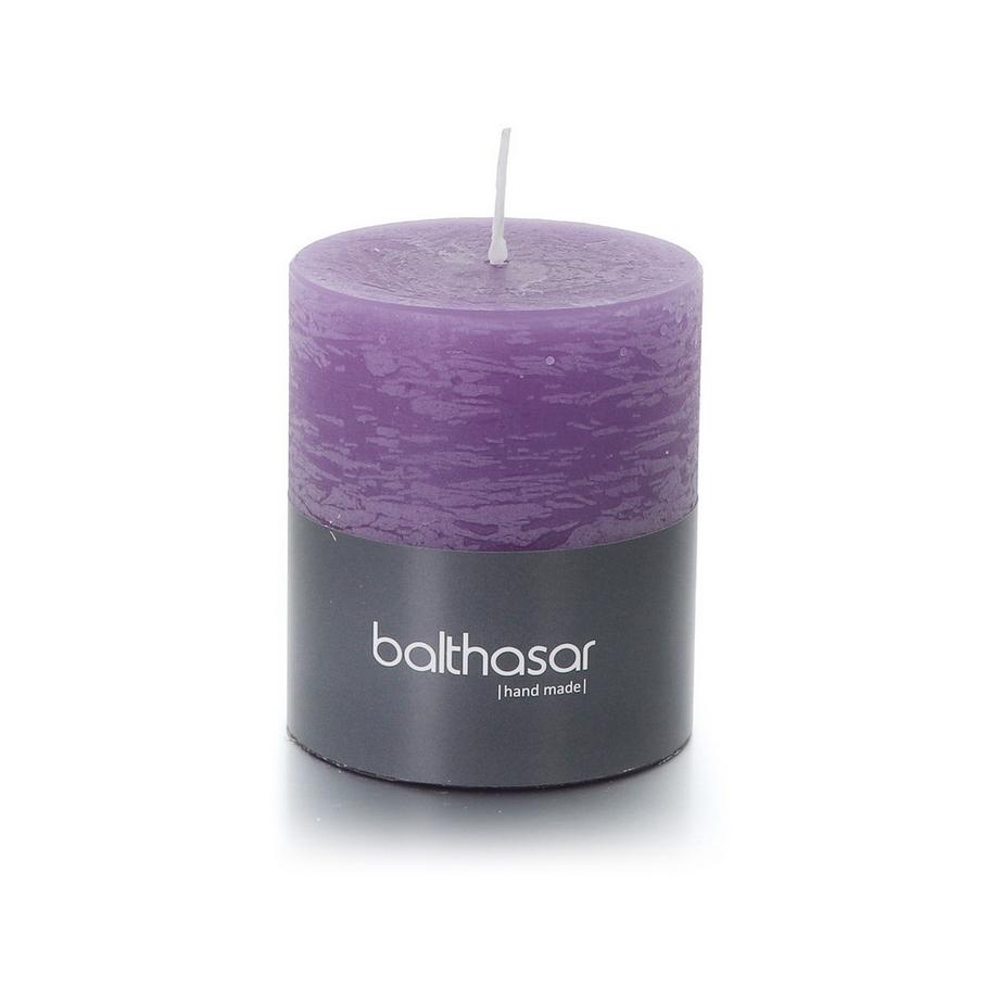 Balthasar Candela cilindrica Zylinderkerze Rustico, flieder 
