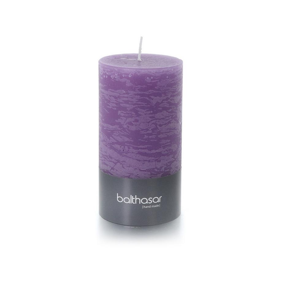 Balthasar Candela cilindrica Zylinderkerze Rustico, flieder 