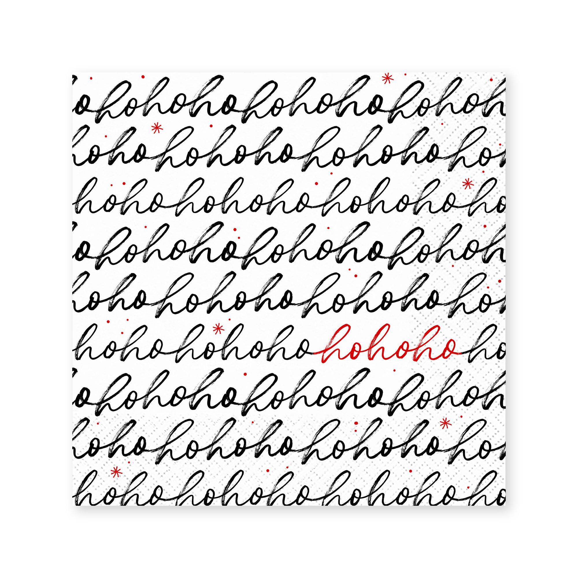 Braun+Company Serviettes en papier, 20 pièces Hohoho 