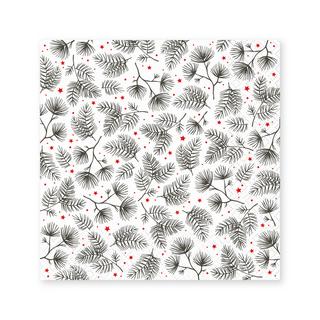 Braun + Company Papierservietten, 20 Stück Xmas Twigs 