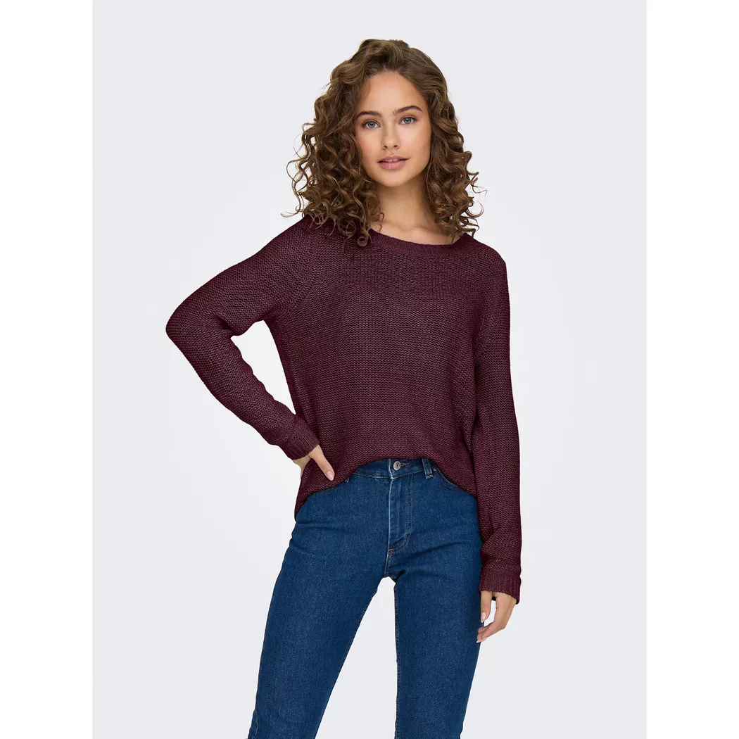 Only - Pullover, für Damen, Bordeaux, Größe XS