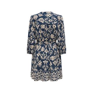 ONLY Robe à motif col en V avec ceinture à nouer  
