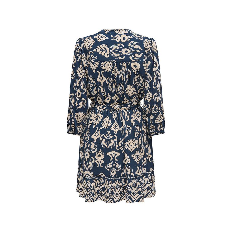 ONLY Abito fantasia scollo a V con cintura da annodare  