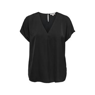 ONLY V-Ausschnitt Kurzarm Bluse  