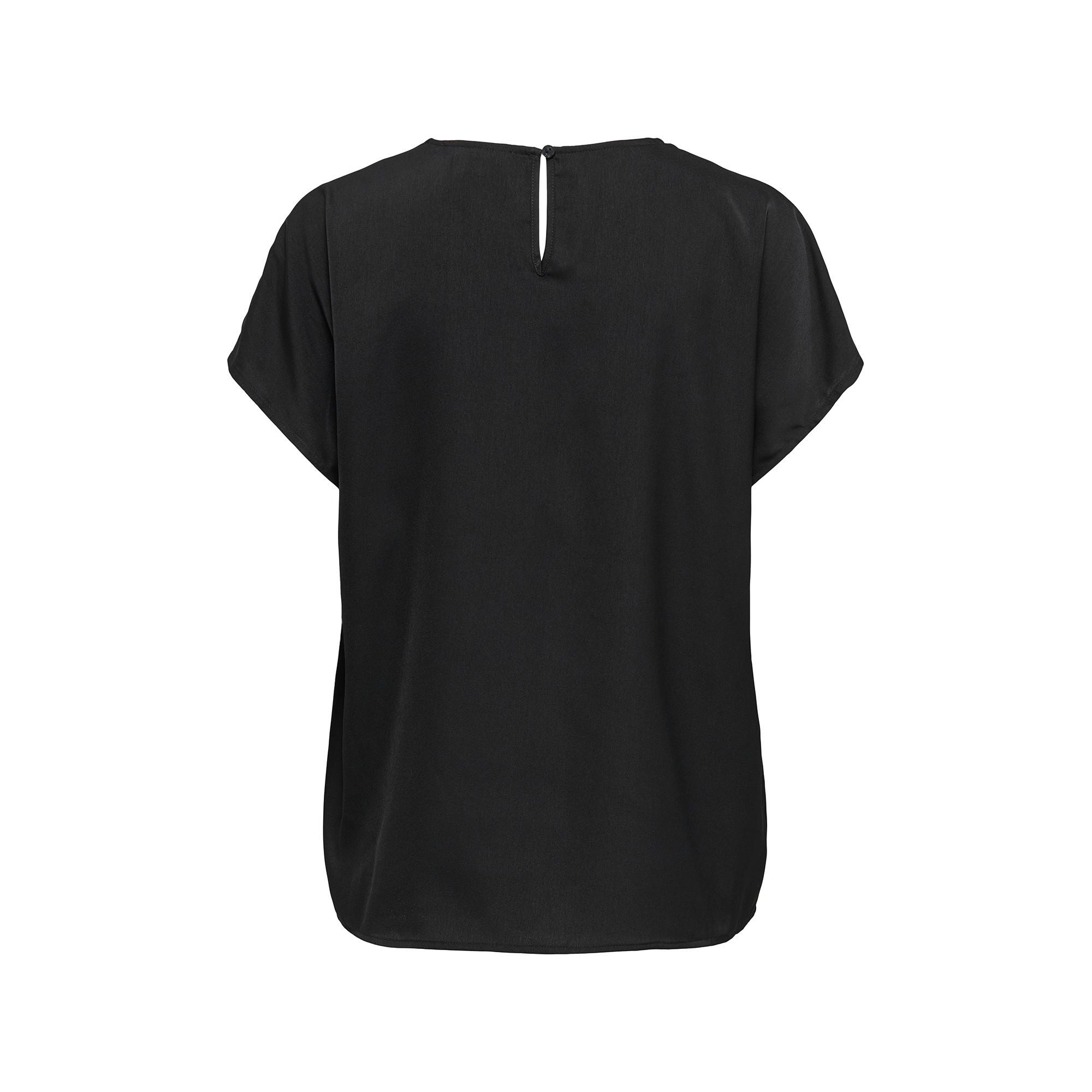 ONLY V-Ausschnitt Kurzarm Bluse  