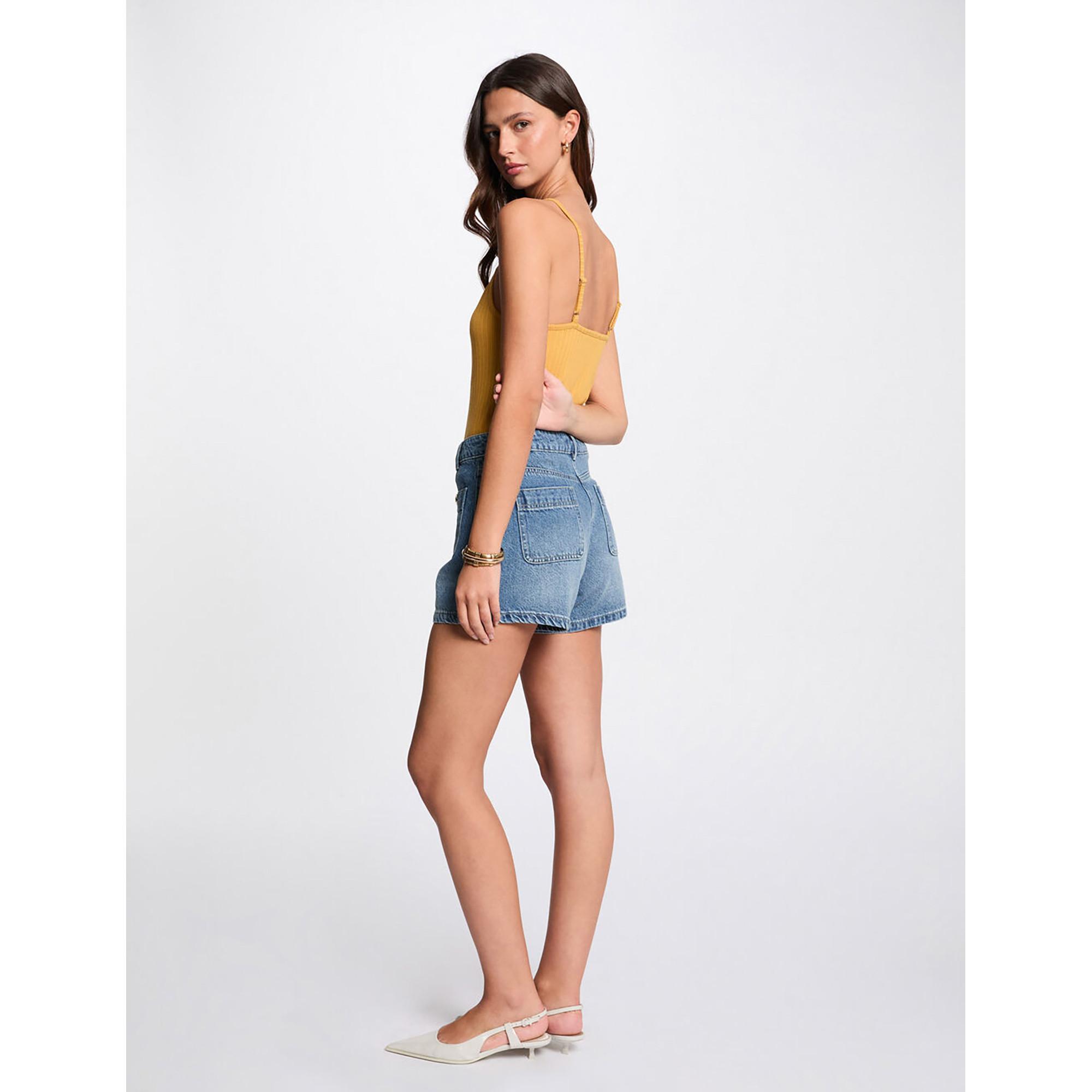 MORGAN Short in denim vita alta Slim Fit  