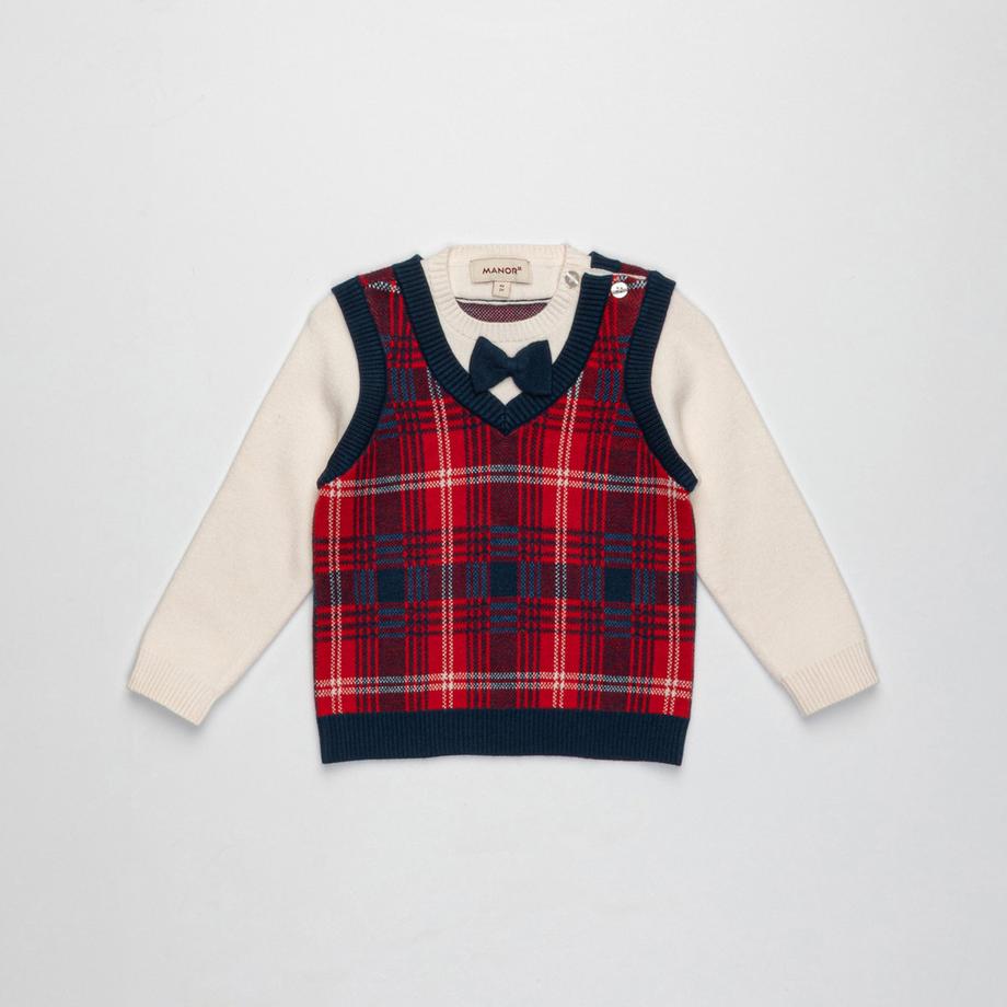 Manor Baby Pullover check Pullover 