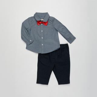 Manor Baby Set Hose Hemd Denim Set: T-Shirt und Hose 