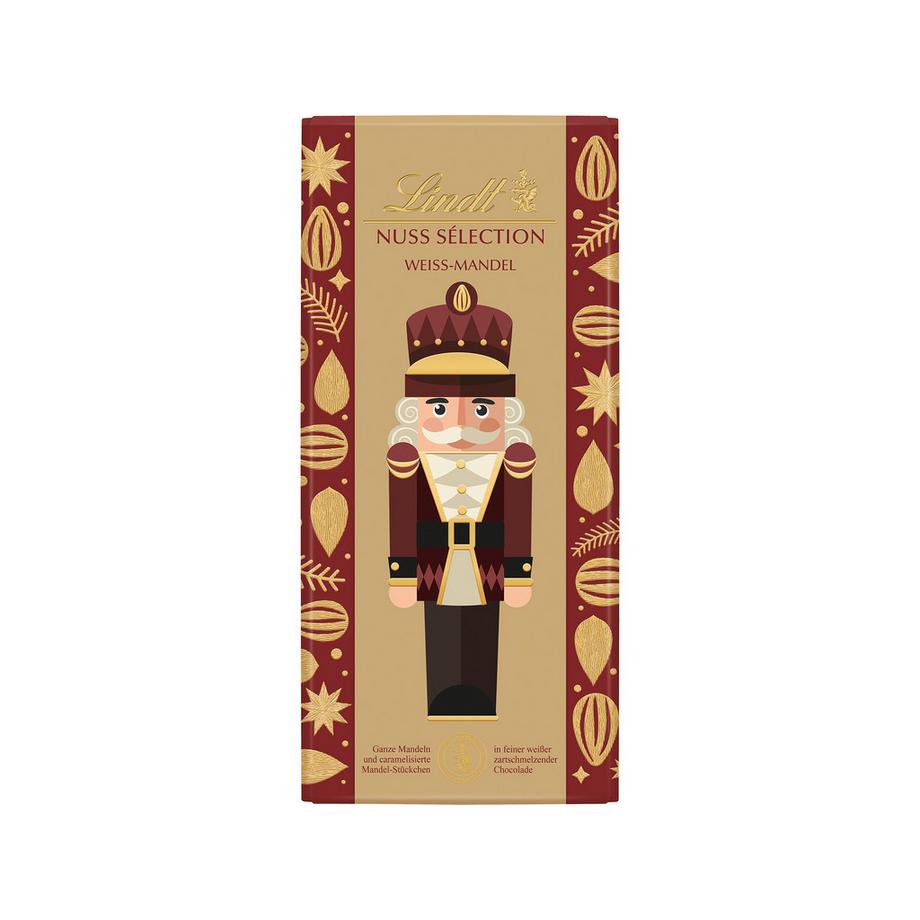 Lindt Xmas Selezione Noci Bianco Mandorla Barretta Natale 