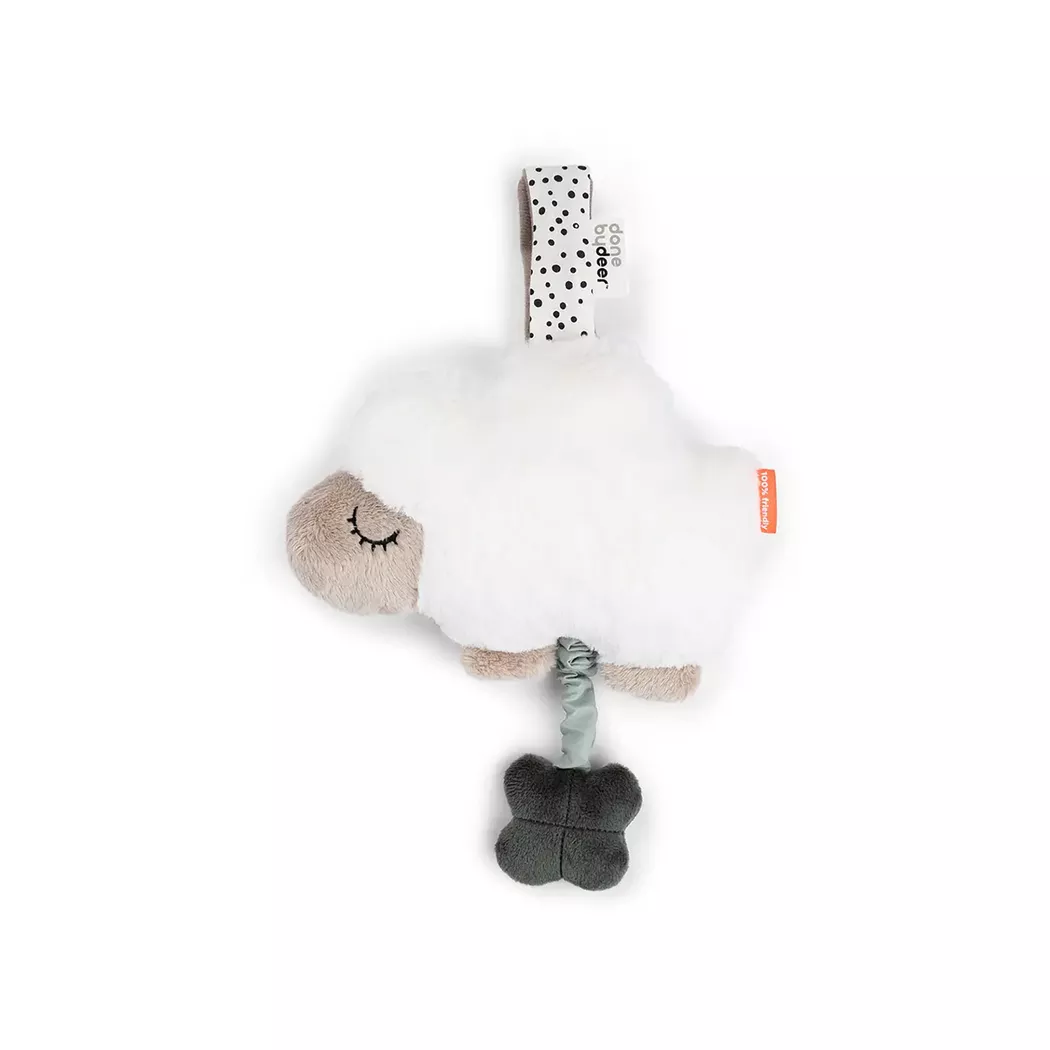Peluche musicale à suspendre sheepy sable