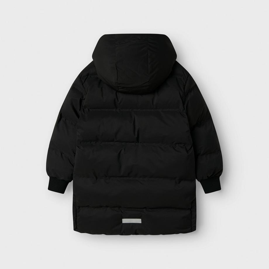 Name It Longline Pufferjacke mit Kapuze  