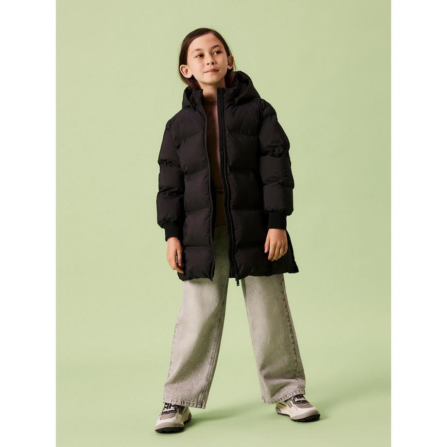 Name It Longline Pufferjacke mit Kapuze  