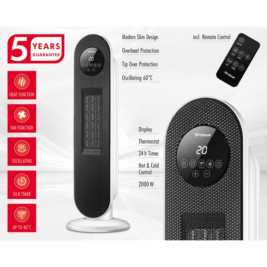 Trisa Radiateur soufflant 2-in-1 Cozy Air 