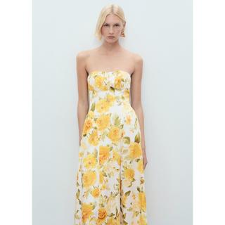 MANGO Molly Robe Midi Asymétrique Fleurie  
