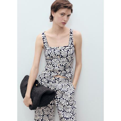 MANGO COCO Top à Imprimé Floral  