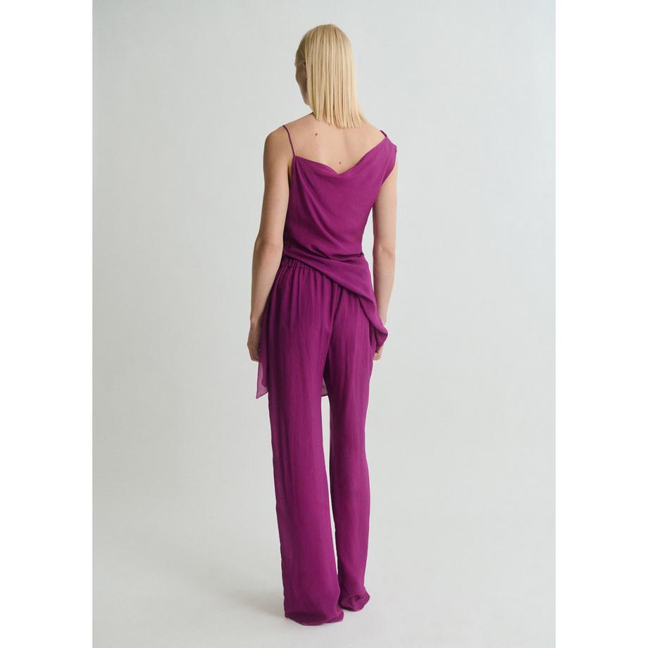 MANGO Floris Pantaloni Straight Fit  