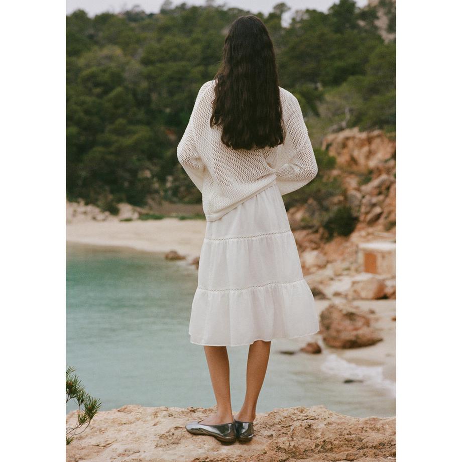 MANGO Carlota Gonna Midi Svasata  